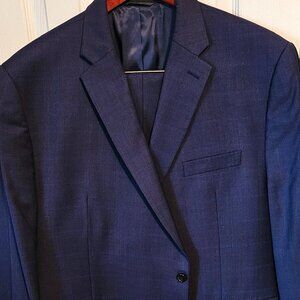 Lauren by Ralph Lauren 2 piece 100% blue wool suit